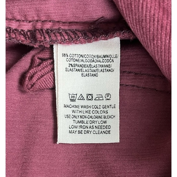 Free People Take Me Out Mulberry Corduroy Jumpsuit 6 Zip Front Utility Boho $148 - Picture 10 of 13